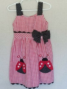 red gingham sundress