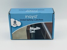 Inaya Child Safety Latches for Cabinets pack of 8