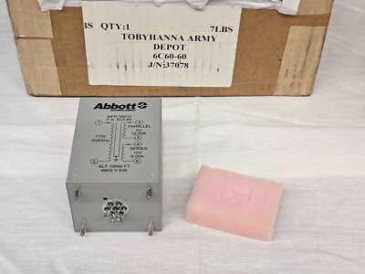 Abbott Power Transformer 6C5-60 37078-1 1633 115V 10V 5V 5950-01-257-7981