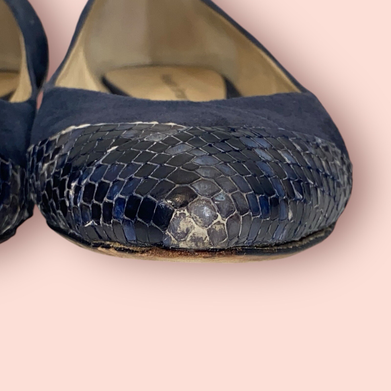 ALEXANDRE BIRMAN Python Snake Skin Suede Designer… - image 10