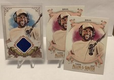 2021 Topps Allen & Ginter - STEELO BRIM - Blue Cloth RELIC #267 +2 Base Cards