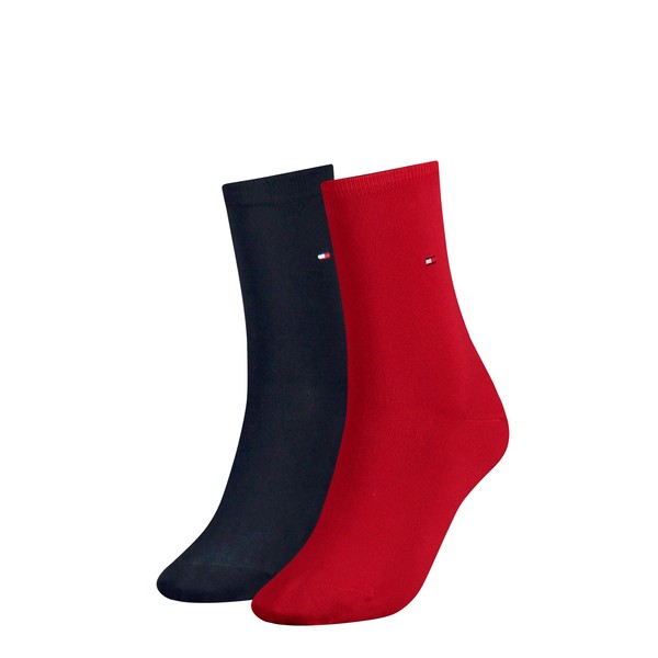 Tommy Hilfiger Damen Classic-Socken 2-Er Pack| Gr. 39/42 | Tommy Red-image