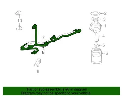 Conjunto de manguera de motor genuino GM 1996-2005 Chevrolet GMC S10 15194577 Foto 2 de 2