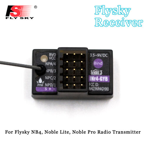 Receptor giroscópico Flysky RC Noble NB4 4 CANALES INr4 GYB para transmisor de radio Flysky NB4 - Imagen 1 de 9