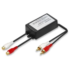 RCA Noise Filter Hum Eliminator Ground Loop Isolator (No Affect Bass) Quality...