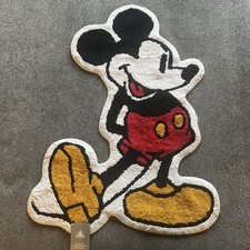 NWT Disney Parks Mickey Mouse Pose Accent Rug Disneyland 36x26 Decor Gift