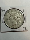 1928 S Peace Silver Dollar VF Better Date San Francisco Mint