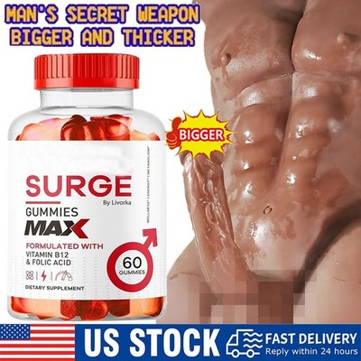 Vital Surge Male Gummies Maximum Strength Vital Surge Advanced Formula 60 Count