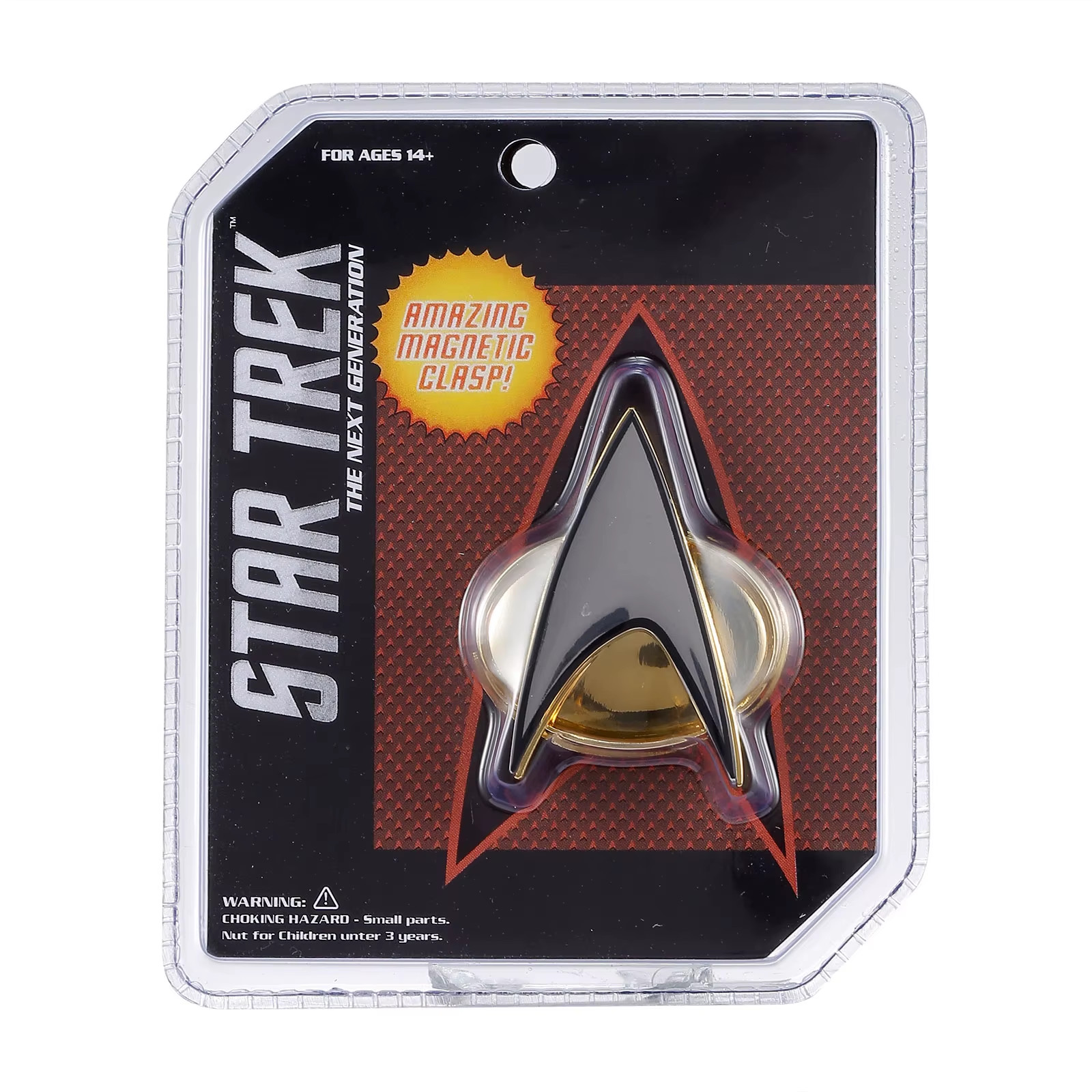 Prendedor insignia comunicador disfraz Star Trek TNG - Figura de metal magnético juguete