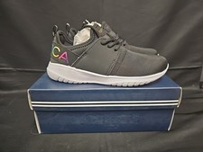 Nautica Kappil Black Rainbow Girl Sneakers Size 1 New In Box