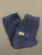 Vintage Toy Story Pants Toddler 4/5 Blue Aliens Cargo Corduroy Baggy Kids Y2K