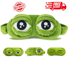 Funny 3D Frog Cute Sleeping Eye Mask Blindfold Travel Sleep Masks Soft Eye Cover