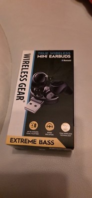 WirelessGear Bluetooth earbuds. True wireless, noise isolation, mic. Up to 4hrs 