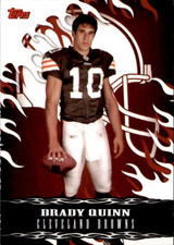 Brady Quinn 2007 Topps Red Hot Rookie Card #6. rookie card picture