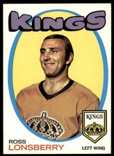 1971-72 Topps #121 ROSS LONSBERRY  Los Angeles Kings  MINT
