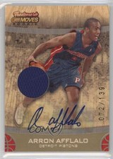 2007 Topps Trademark Moves Rookie Wood Relics Ink 72/139 Arron Afflalo Auto 7j8
