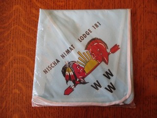 Boy Scout OA Nischa Nimat Lodge 181 N2 neckerchief Governor Clinton Council NY