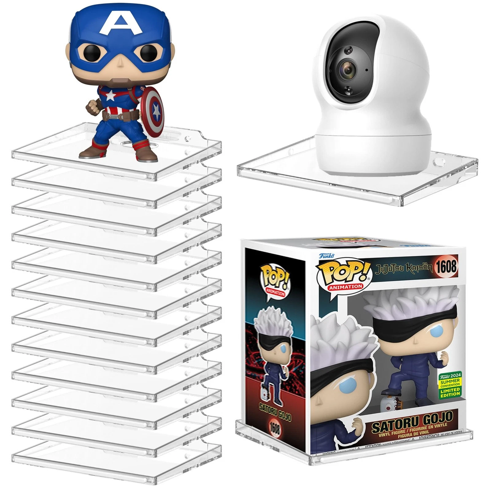 12 Pack Wall Display Shelves Mini Collectibles Diplay Ledges for Action Figures