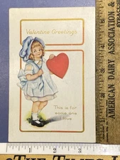 Antique 1918 - 19 valentines postcard WW1 victory celebration Subject Hornell NY
