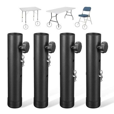 Folding Table Risers,Folding Table Leg Extenders,2-Levels Height Adjustable R...