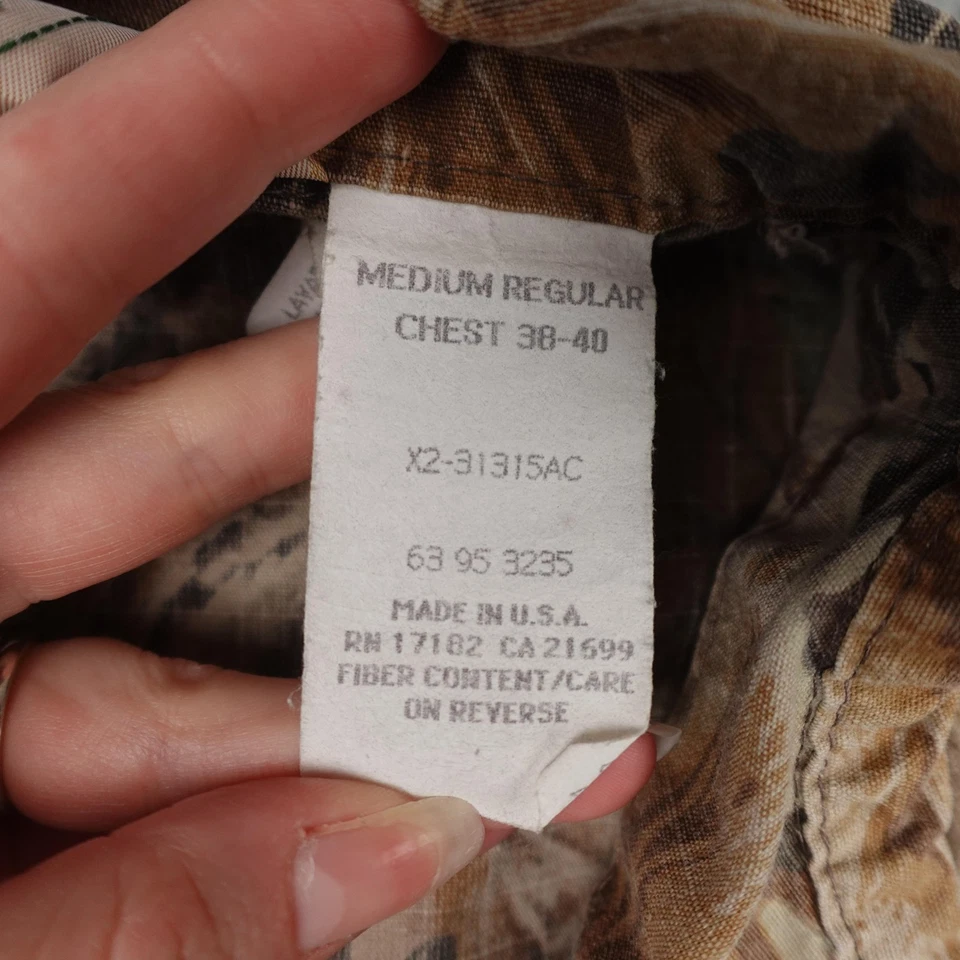 Vintage RedHead Coveralls Mens Medium Regular Camo Hunting Outdoor Made USA 90s - Image 3 of 4