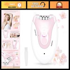 Cordless Electric Epilator for Women - 2 Speed Hair Removal, LED Light, Smooth S