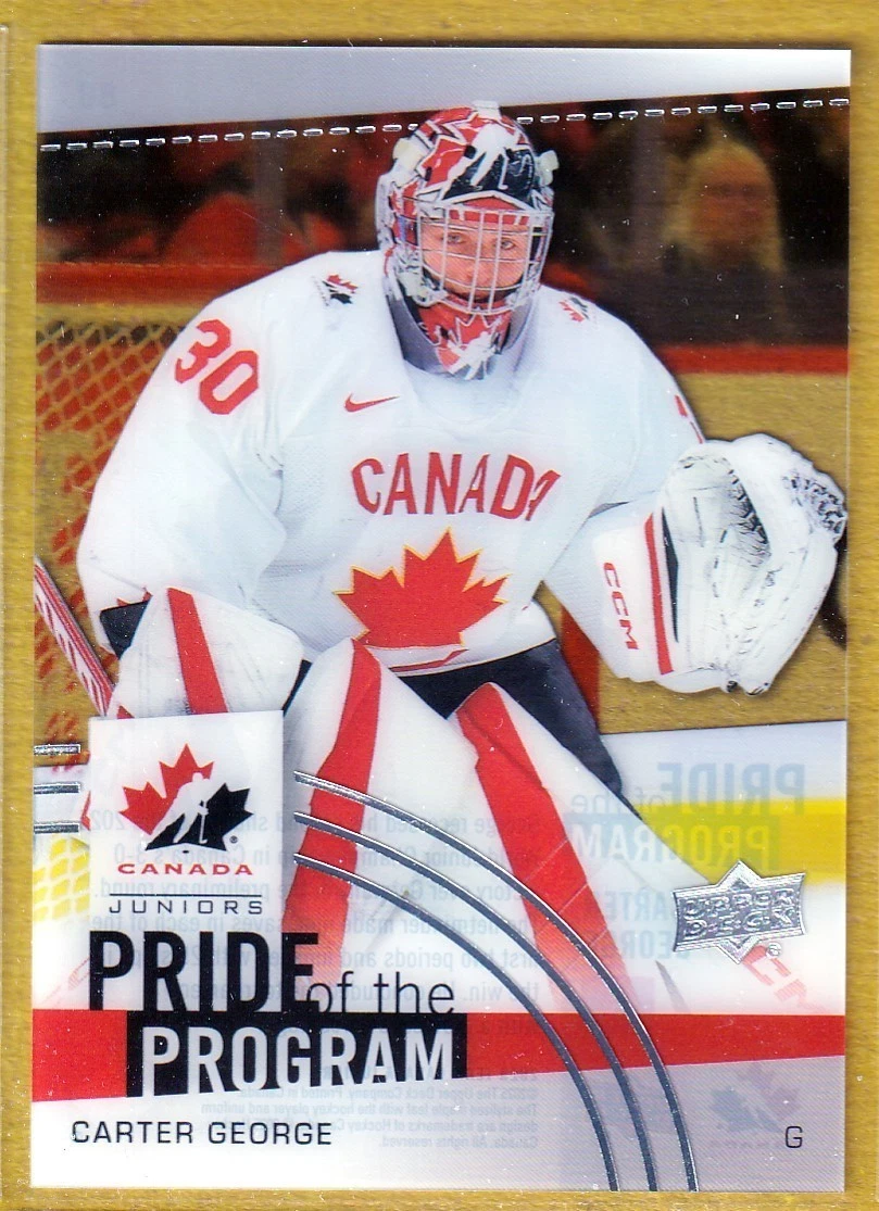 2025-26 Upper Deck Team Canada Juniors Clear Cut #88 Carter George POP