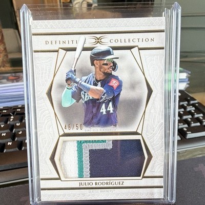 Topps 2025 Definitive Julio Rodríguez Mariners Jumbo Patch Relic DJRC-JRO 48/50