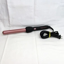 FOXYBAE Rose Gold 25mm Curling Wand Beach Waves or Glam Curls BLK-25CRL Pink