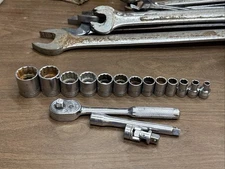 Vintage Westline USA 3/8" Socket Set COMPLETE 1" to 1/4" By Western Auto