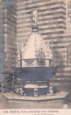 ITALY ORVIETO BAPTISMAL FONT IN THE CATHEDRAL