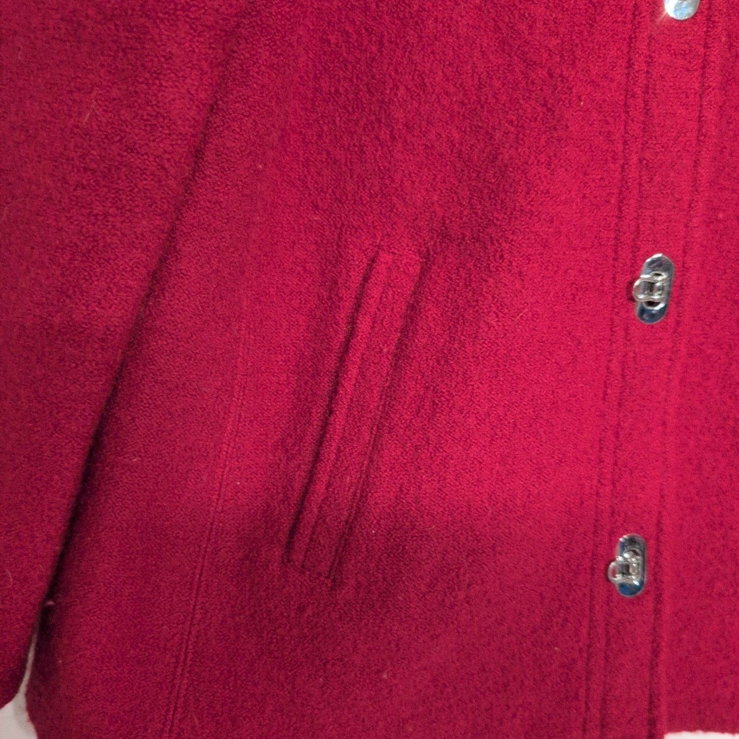 Talbots Boiled Wool Toggle Sweater Jacket Womens … - image 4