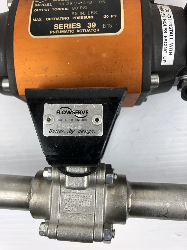 Flowserve Worcester Controls 10 39 SW 24D R6 Actuator Series 39 WNWS2AAU2PE28 - Image 3 of 4