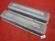 59-67 Chevy Small Block Corvette Script Aluminum Finned Valve Covers 3767493 327