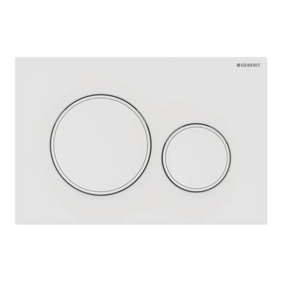 Geberit 115.882.01.1 Sigma 20 Actuator Plate, Matte white