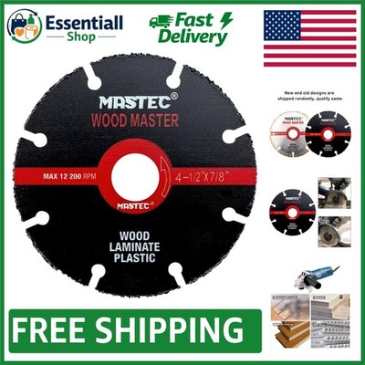 Efficient 4.5'' Tungsten Carbide Blade for Wood & Plastic | Kickback Prevention