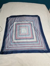 Vintage Scarf 1960's era, geometric pattern, appears to be silk