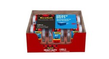 1.88 In. X 66.7 Ft. Heavy Duty Shipping Packaging Tape 6-Pack with Dispenser