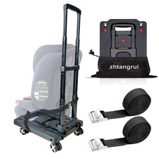 Car Seat Dolly for Airport - CarSeat Roller Cart Wheels for Airplane - Car Se...