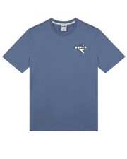  T-shirt maglia maglietta UOMO Diadora Blu Infinito s Ess. Sports Sl Cotone 