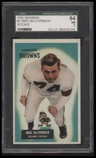 1955 BOWMAN MIKE MCCORMACK 2 NRMT RC SGC 7 FOOTBALL CLEVELAND BROWNS