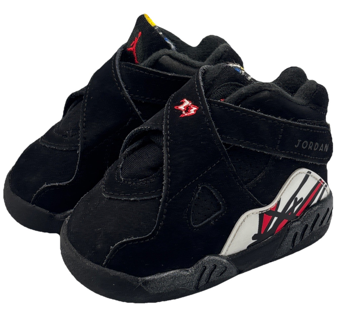 Nike Air Jordan 8 Retro Playoffs Toddler's Size 3 C Black Sn