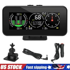 Car Digital Gps Speedometer Hud Gauge Inclinometer Compass Slope Meter Level Us Car Digital Gps Speedometer Hud Gauge Inclinometer Compass Slope Meter Level Us