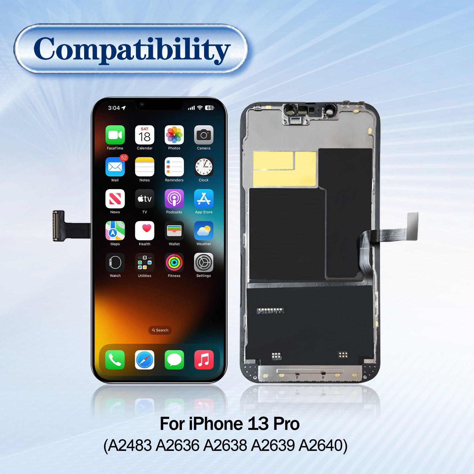 Écran Premium pour iPhone 13 Pro Vitre Tactile Haute Définition LCD - 2