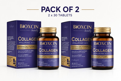 Bioxcin Beauty Kollagen mit Hyaluronsäure 30 Tabletten Frauen Haut Haare Nägel
