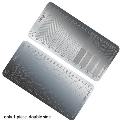 T06A04 Stainless Steel Masking Sheet Easy Cutting Type Board Hobby Tools H