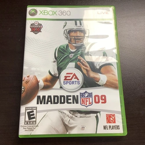 Madden NFL 09 2009 (Xbox 360) Rare Jets Alt Cover Variant! Tested! No Manual!