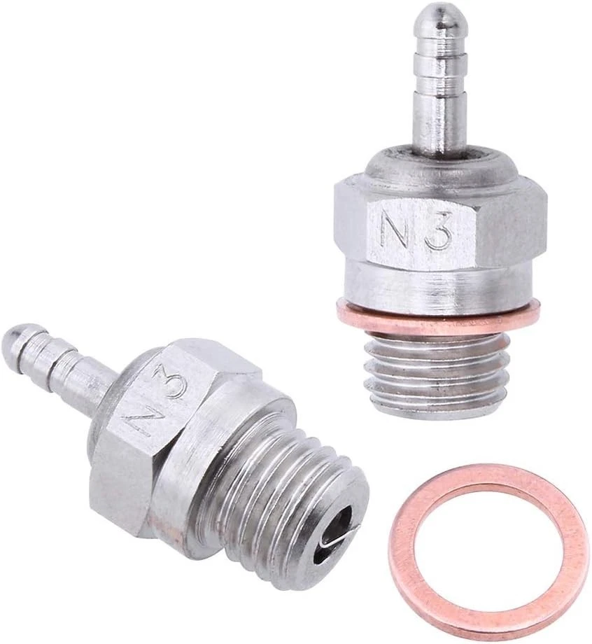 Pack of 6 Platinum/Iridium Hot Glow Plugs N3 for RC Truck & Buggy Performance - Image 4 of 4