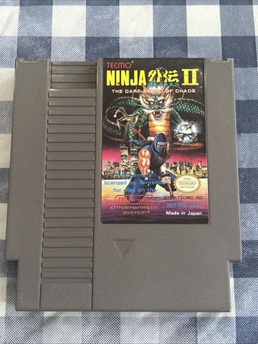 Ninja Gaiden 2 II The Dark Sword Of Chaos Nintendo NES Cart Only Tested Working