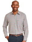 Mens Woven Check Shirt York by Chums